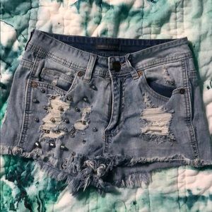 Kendall & Kylie studded shorts